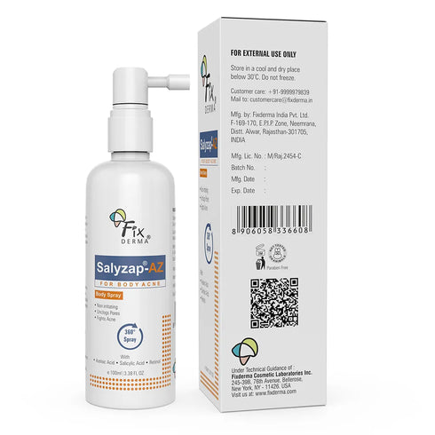 Fixderma Skincare Salyzap Az Body Spray For Acne